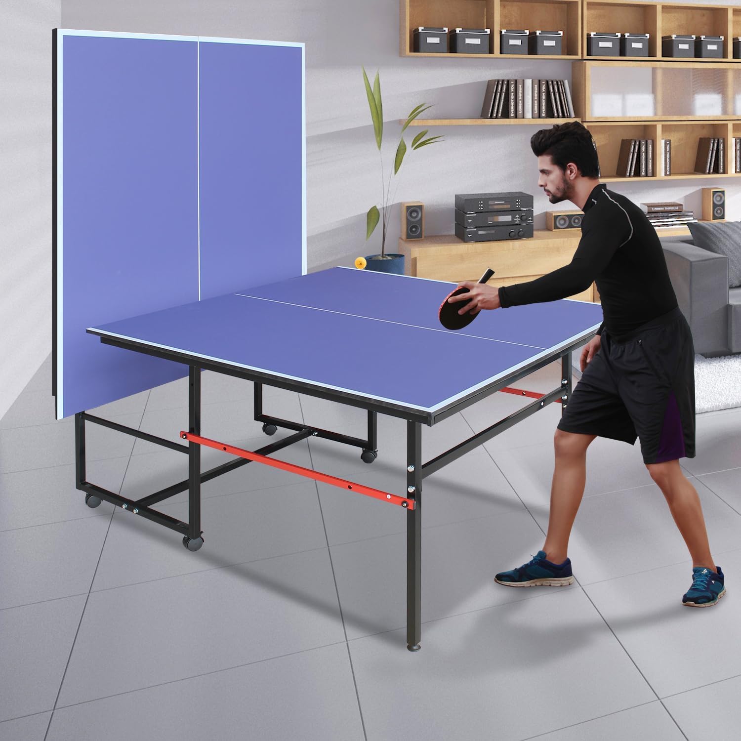 8 ft draagbare pingpongtafel,  - Table Tennis Video Game recensie en prijs
