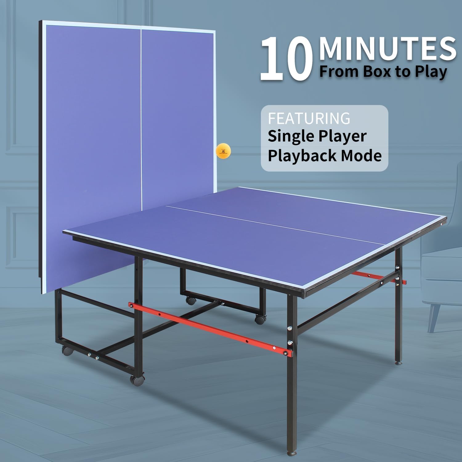 8 ft draagbare pingpongtafel,  - Table Tennis Video Game recensie en prijs