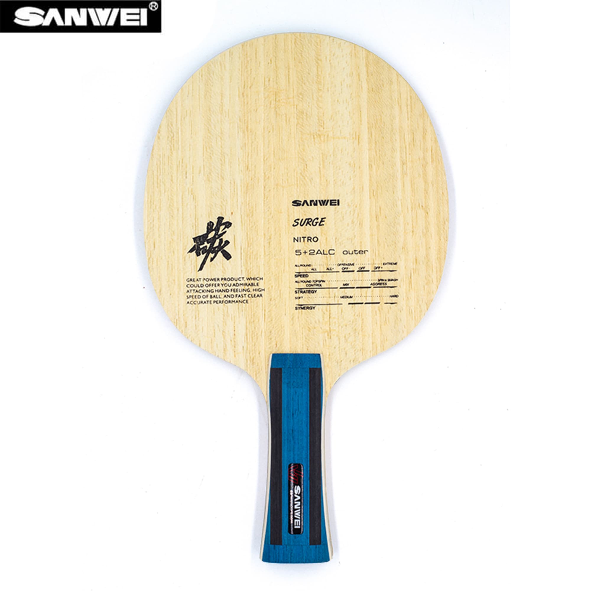 SANWEI Nitro ALC Tafeltennisbl - Xiom Blade Table Tennis recensie en prijs
