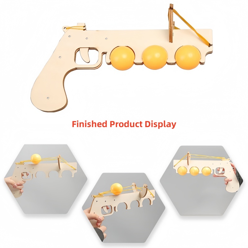 DIY Houten 3D-puzzel Tafeltenn - Table Tennis Gun recensie en prijs