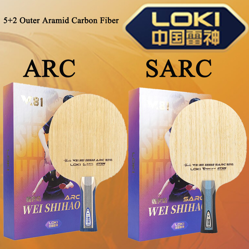 Nieuwe LOKI W81 Serie ARC SARC - Table Tennis Racket recensie en prijs